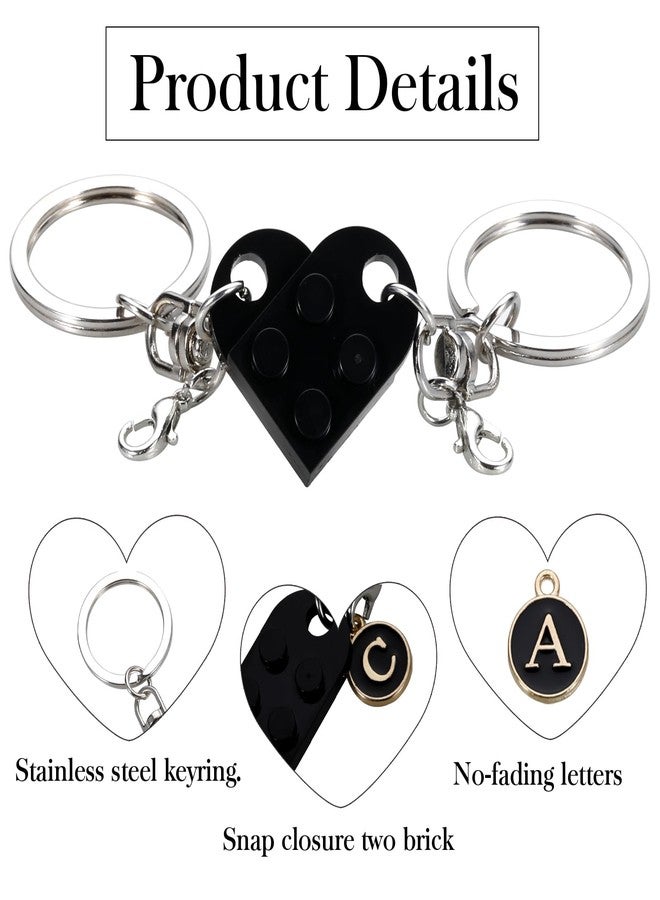 فان لوف ماك هدايا فانلوفماك ليوم الحبيب الوطني، هدايا شخصية للأزواج، سلاسل مفاتيح على شكل قلب متطابقة، هدايا للأزواج، سلاسل مفاتيح تحمل الأحرف الأولى، هدايا عيد الحب، هدايا صغيرة تُوضع في جوارب عيد الحب - Image 5