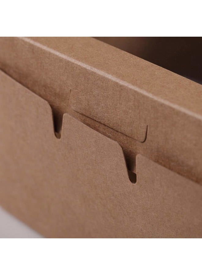 LÓVFEIFAN Bubbley Kraft Paper Bakery Boxes - 25-Pack Single Pastry Box 4-Inch, Packaging with Clear Display Window, Donut, Mini Cake, Pie Slice, Dessert Disposable Take-Out Container, Brown, 4 x 2.3 x 4 Inches - Image 5