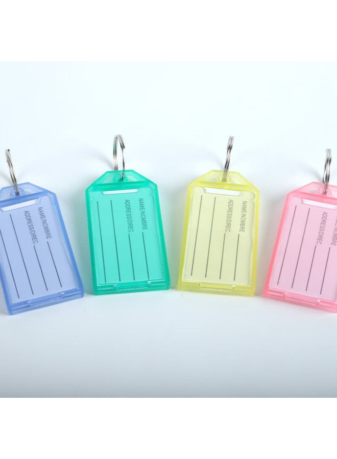 Tango Key Tags, Colorful Double-sided Macaron Colors, Single Hole, 24 Pieces/tube, Four Colors, Pet Tube Packaging, Label Tags, Landlord's Large Key, Customizable Classification Labels, Easy-to Key Tags - Image 5