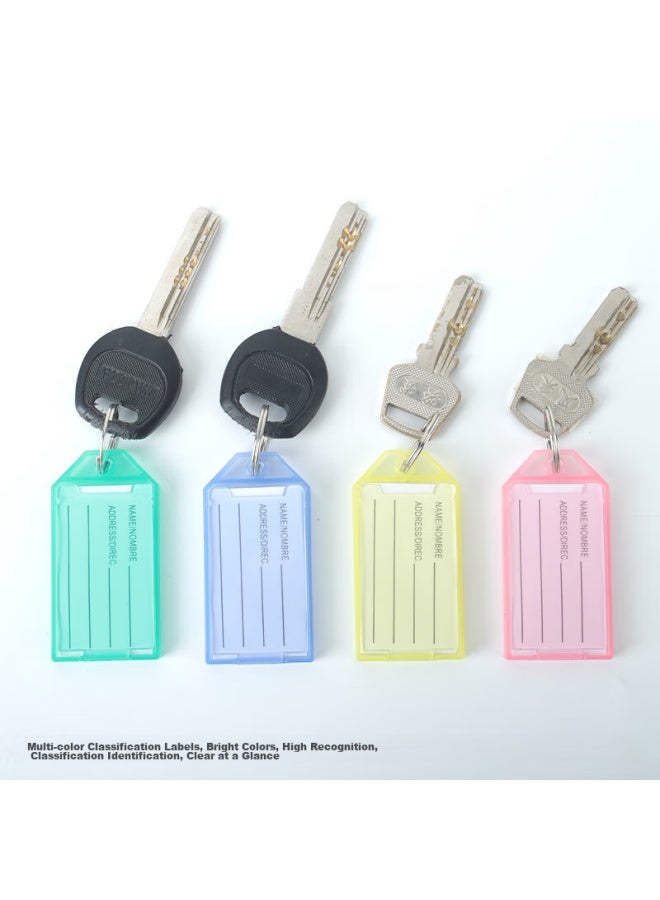 Tango Key Tags, Colorful Double-sided Macaron Colors, Single Hole, 24 Pieces/tube, Four Colors, Pet Tube Packaging, Label Tags, Landlord's Large Key, Customizable Classification Labels, Easy-to Key Tags - Image 2
