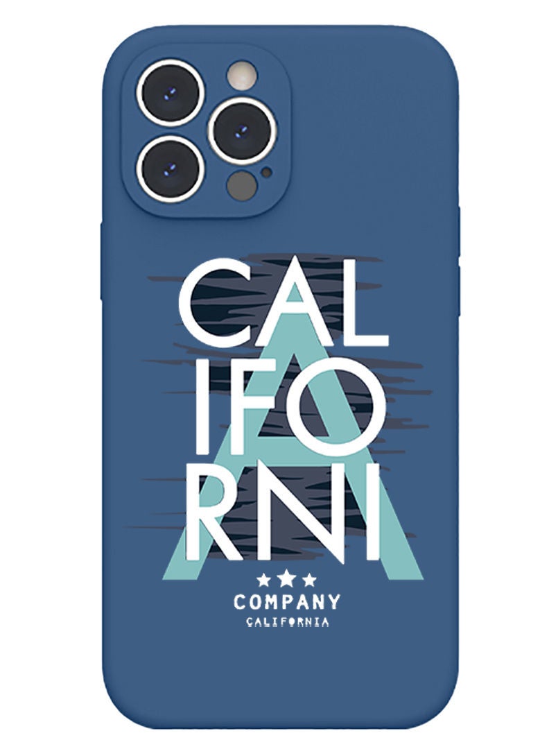 Theodor Protective Slim Fit Case Liquid Silicone Cover with Full Body Protection Anti-Scratch Shockproof Case For iPhone 13 Pro Max Blue  - Camel wearing goggles - Image 1