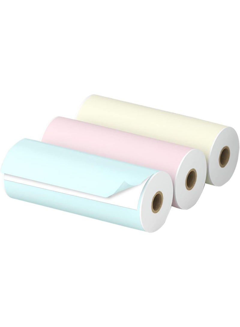 PeriPage Sticky Paper, 56 mm x 30 mm Size, 3 Color rolls - Image 3