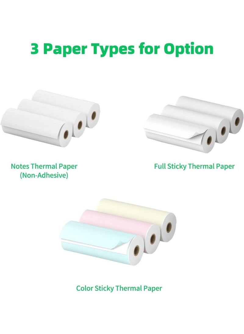 PeriPage Sticky Paper, 56 mm x 30 mm Size, 3 Color rolls - Image 4