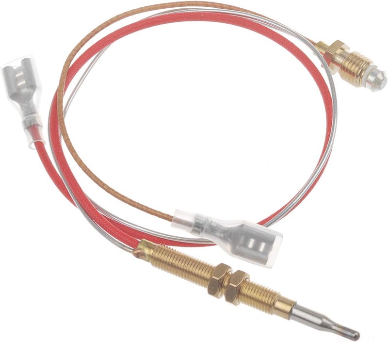 Timsec Outdoor Patio Heater Thermocouple Sensor, with M8 x 1 End Connection Nuts, M6 x 0.75 Thermocouple Head Thread and 2 Screw Nuts, 16.2" Length Wire and 0.25'' Flat Terminal - Image 5