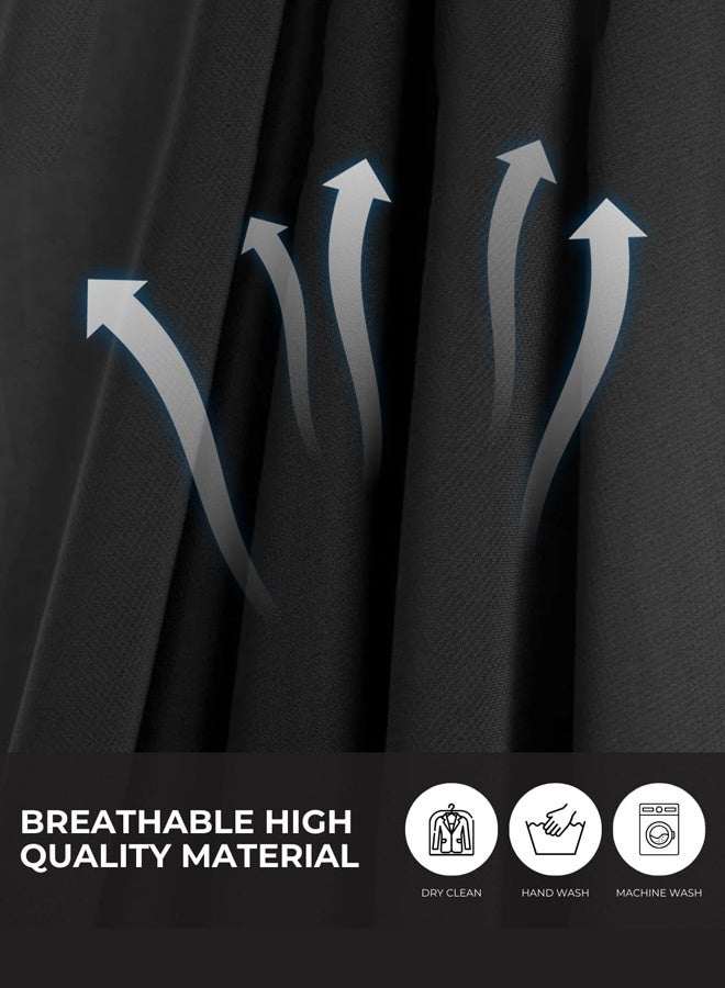 Premium triple layer chiffon veil with back tie, breathable veil, head-worn face scarf, niqab - Image 2