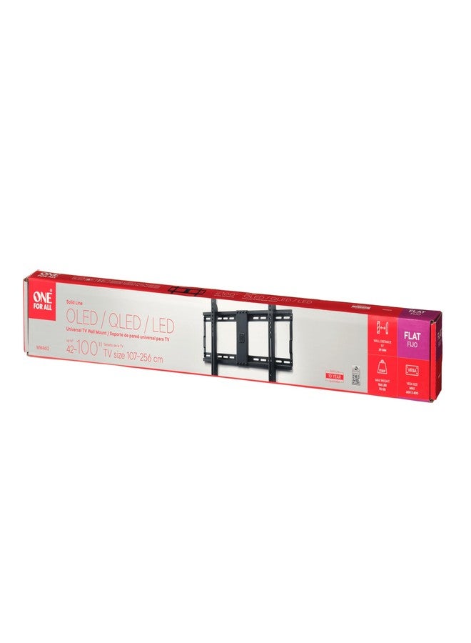 One for All WM4612 Universal TV Wall Mount Solid Flat Vesa 600 x 400 - Image 5