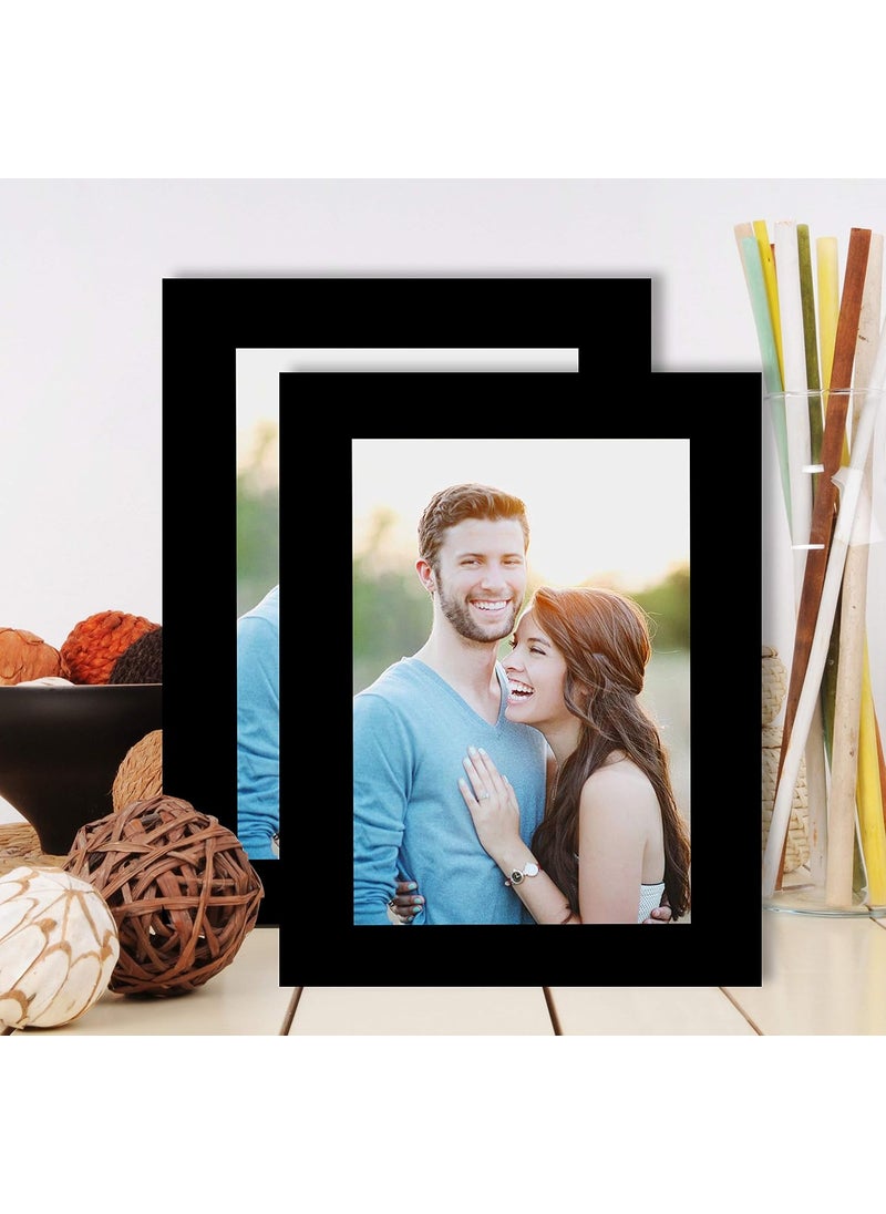Art Street Art Street - Set of 2 Wall and Table Top Photo Frames Perfect for Family Office Table Decorations(2 units of 5x7) -Black  - Image 2