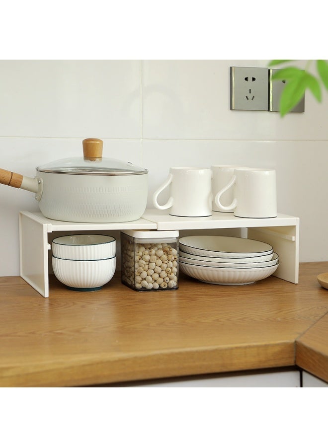 بلومنغ تايم رف خزانة قابل للتوسيع، رف مساعد قابل للتوسيع للمطبخ، رف متعدد الطبقات موفر للمساحة - Image 3