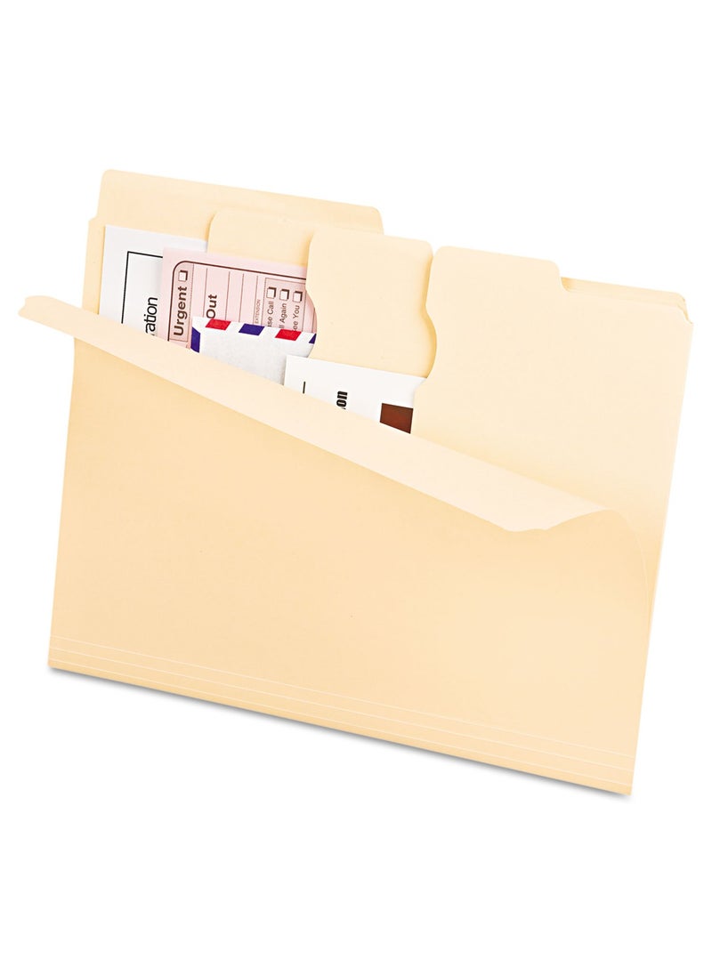 Pendaflex Pendaflex Divide It Up File Folders, Letter Size, Manila, 24/Pack (10770)  - Image 3