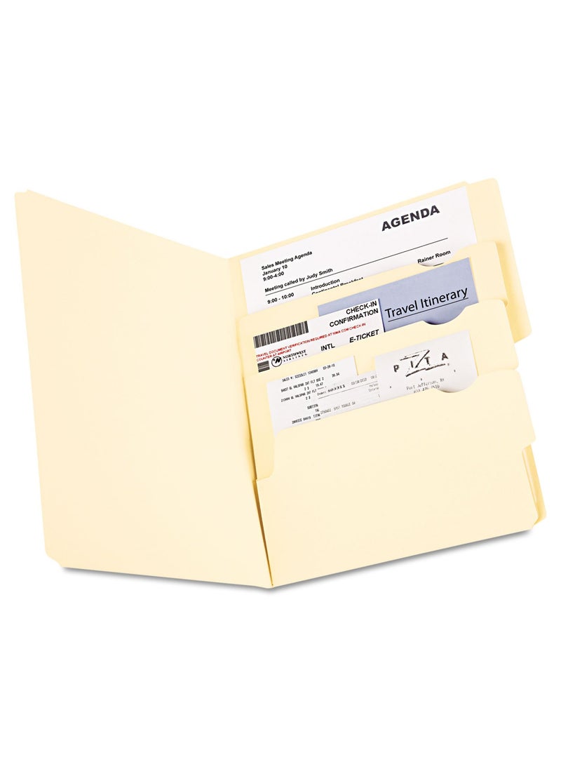 Pendaflex Pendaflex Divide It Up File Folders, Letter Size, Manila, 24/Pack (10770)  - Image 1