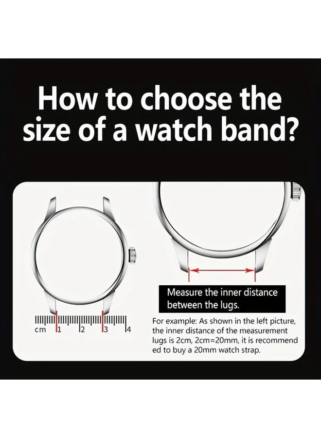 22mm Mixed Color Breathable Rubber Watch Strap For Men Soft Sports Band - Image 3