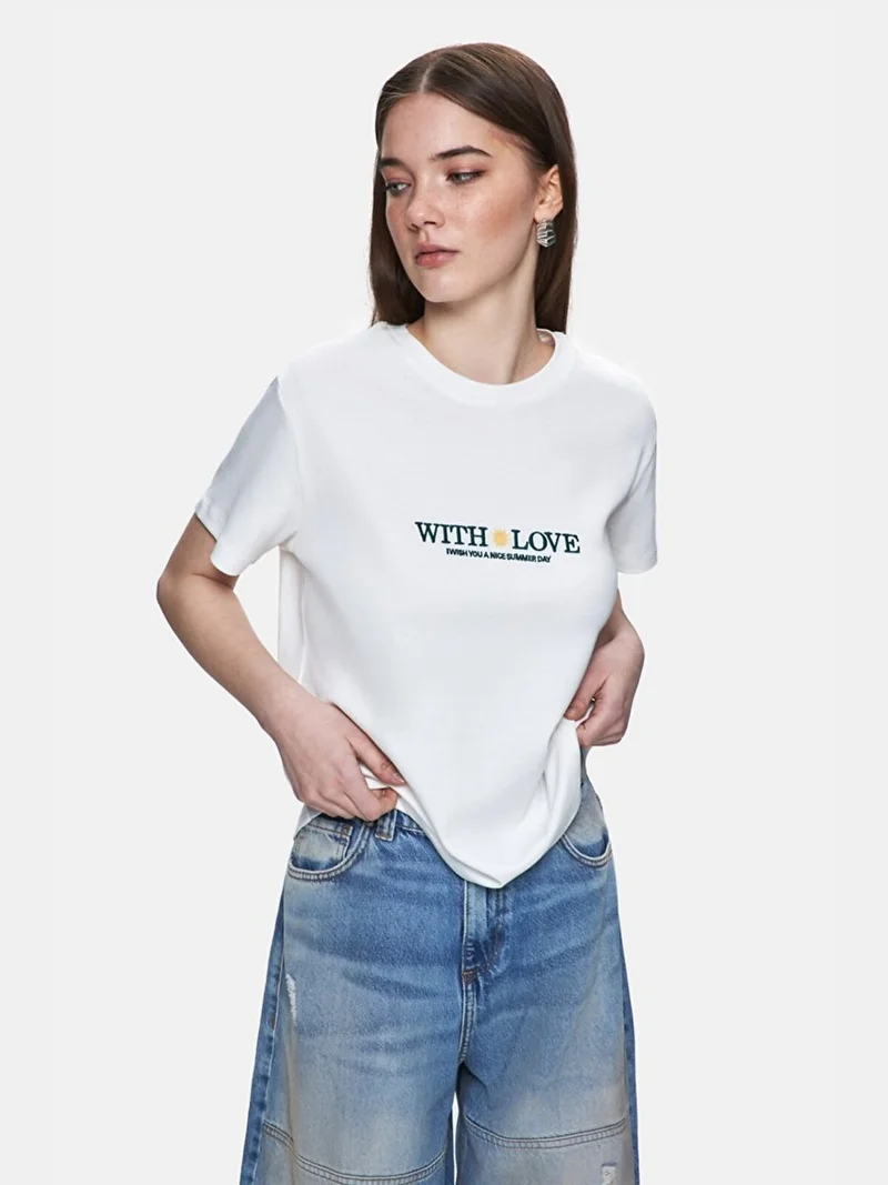 ال تي بي White T-Shirt