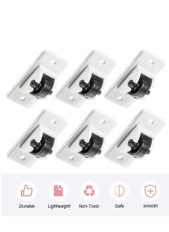 KASTWAVE Self Adhesive Caster Wheels, 12 Pieces Mini Fixed Wheels Caster Boxes Caster Paste Plastic Wheel Sticky Caster Carton for Storage Box Trash DIY Toy Car Bin Storag  - Image 4
