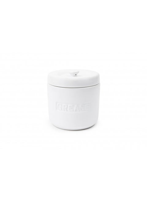 Fox Run 6238 Porcelain Grease Container, White