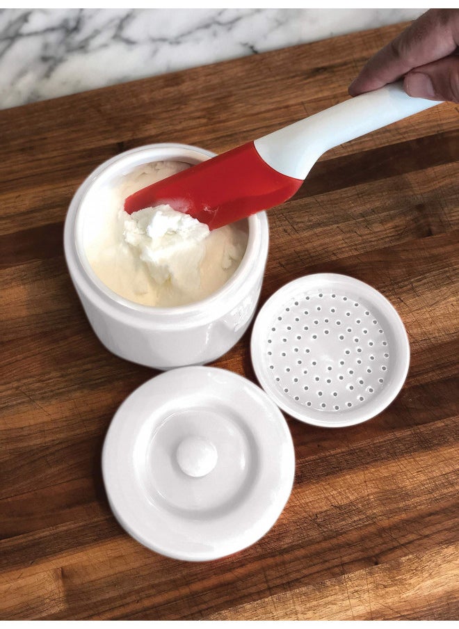 Fox Run 6238 Porcelain Grease Container, White