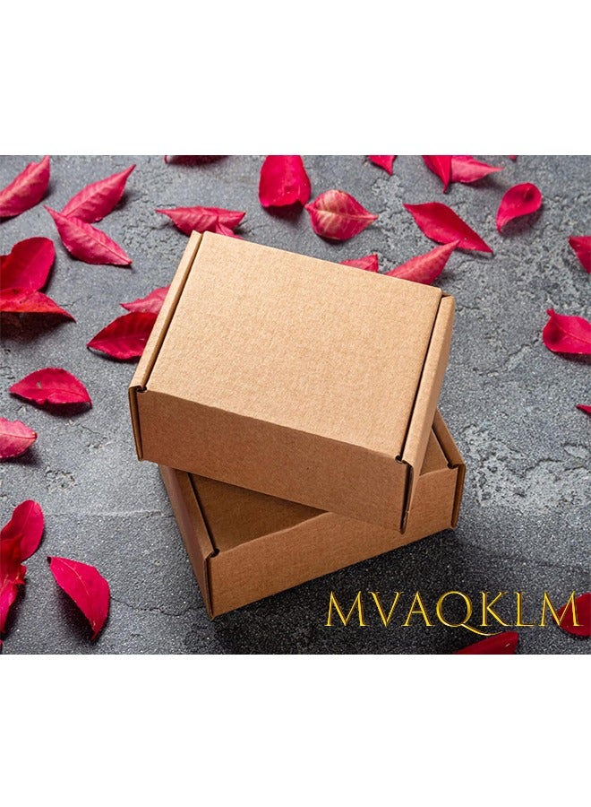 MVAQKLM  25 PCS Small Shipping Box Cardboard Box 15x10x6cm Small Cardboard Boxes Corrugated Box Cardboard Shipping Boxes Small Carton For Mailing Box Packaging Small E Commerce Moving Box - Image 4