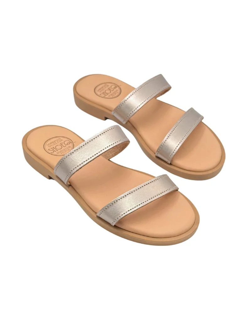 SHOEQ Bronze Aria Luxe Slide for Women | Best Price UAE