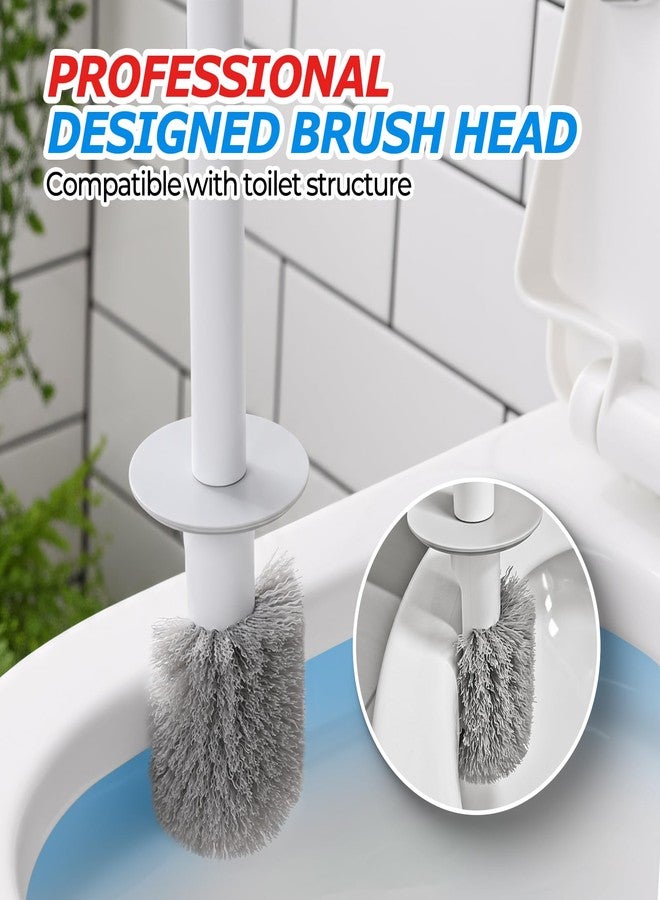 Denvlex Disposable Toilet Brush&Toilet Bowl Brush and Holder Set - Toilet Scrubber Brush,Toilet Bowl Cleaners,Household Essentials,Cleaning Supplies,White - Image 5