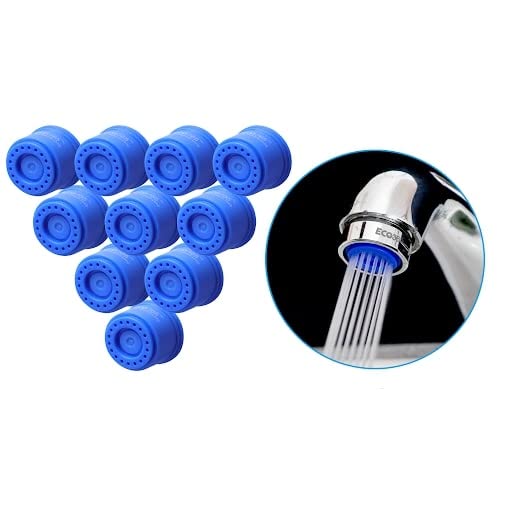ECO365 3 LPM Shower Flow Aerator | Anti-Clog Faucet Adapter with Water Saving Nozzle | Easy To Maintain | Water-Saving Chrome Finish for Kitchen & Bathroom Sinks - Pack of 10 - Image 1