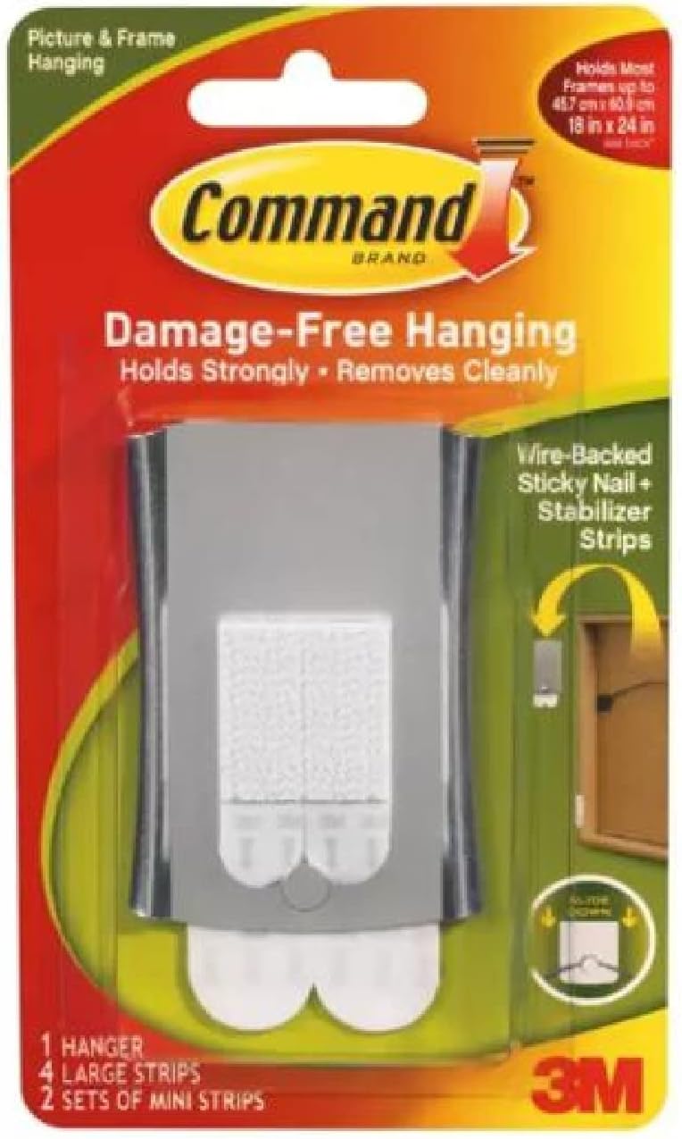 Command 17048-ES Universal Picture Hanger, 3 inches, Jumbo - Image 1