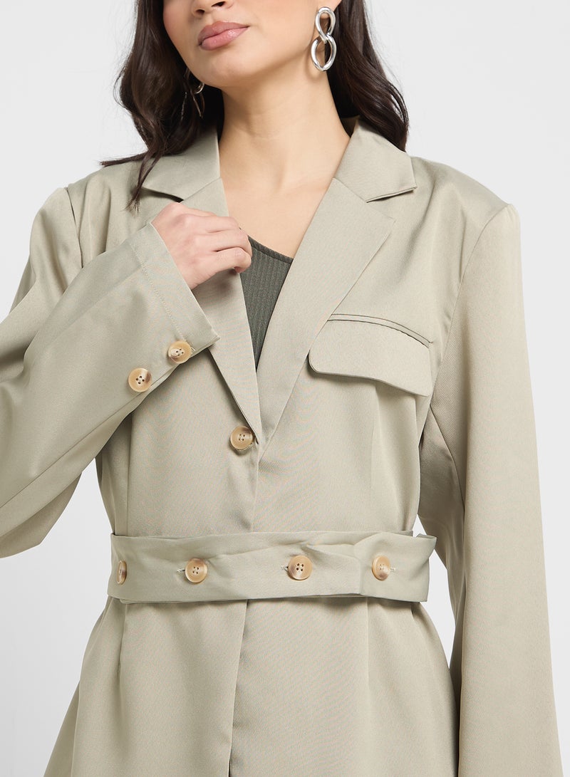 ELLA Blazer With Belted Detail  - Image 3