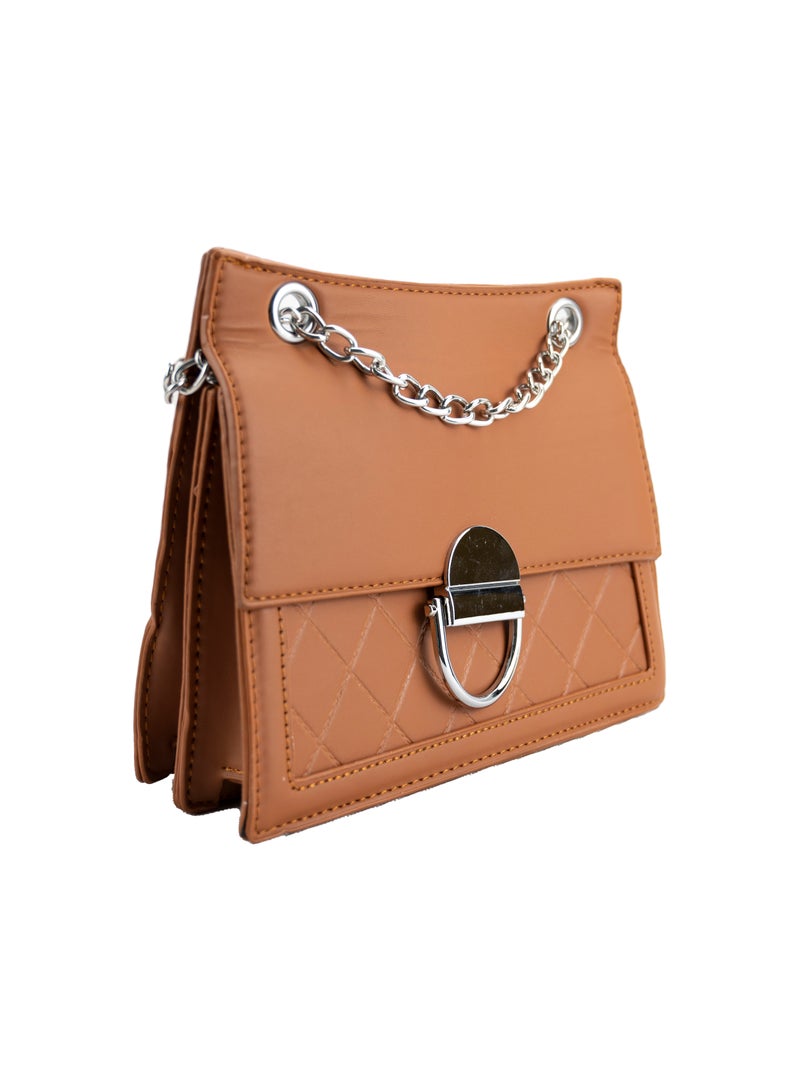 Chain Strap Envelope Crossbody Bag Handbags For Women Trendy Vintage Women Bags Casual Brown Bag - Image 2