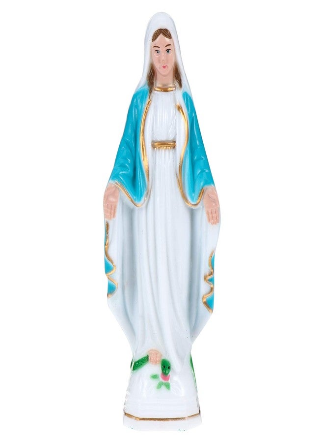 PRETYZOOM Virgin Figurine Blessed Virgin Statue Plastic Catholic Sculpture Religious Style Lady of Grace Statuette for Desktop Church Decor - Image 1