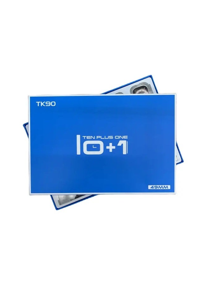 Generic - TK90 SmartWatch 10+1 Set 8 Band Smart Watch Larger Display Waterproof, Video Controlling Assistant Wireless Fast Charging, Bigger Display SmartWatch - Image 1