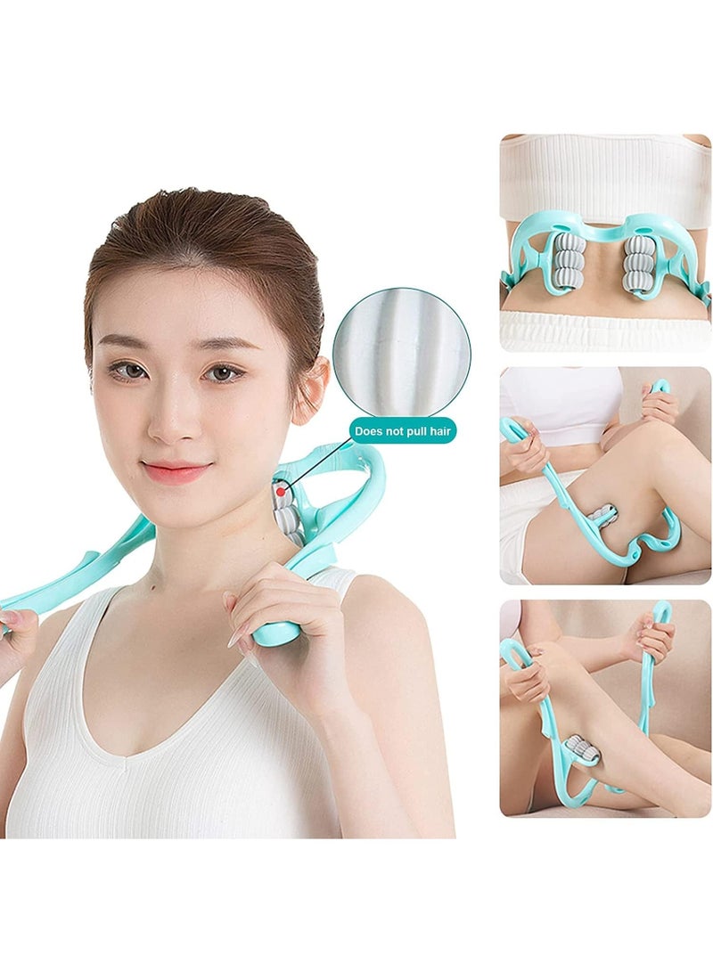 Manual Neck Massager,Pain Relief Trigger Points Self Massager,Deep Tissue Shoulder Massage Tool with 6 Balls Massage Point Suitable for Legs,Neck and Shoulder Comfortable - Image 4