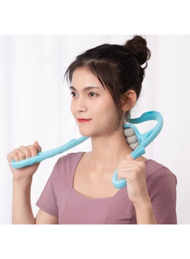 Manual Neck Massager,Pain Relief Trigger Points Self Massager,Deep Tissue Shoulder Massage Tool with 6 Balls Massage Point Suitable for Legs,Neck and Shoulder Comfortable - Image 2