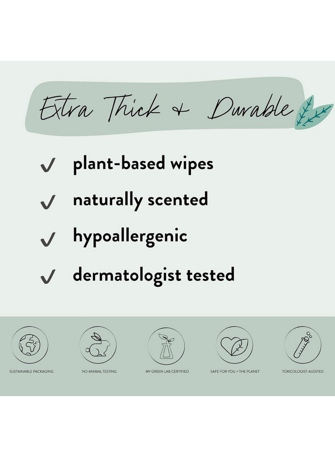 The Honest Company The Honest Company Hydrate + Cleanse Naturally Scented Wipes | Cleansing Multi-Tasking Wipes | 99% Water, Plant-Based, Hypoallergenic | Aloe + Cucumber, 240 Count  - Image 5