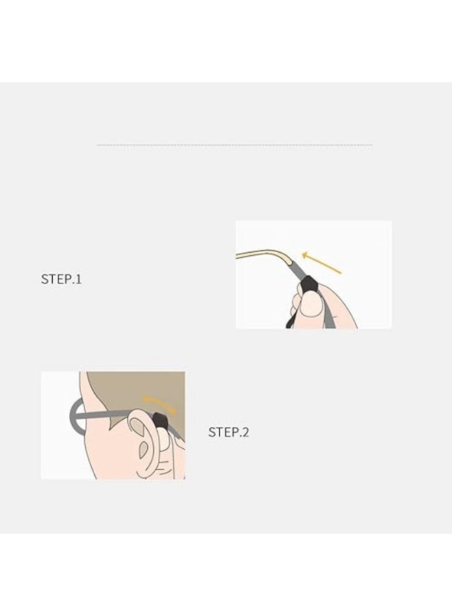 طقم مثبتات نظارات سيليكون مانعة للانزلاق (Ear Hook) - 3 أزواج - احمر - Image 5