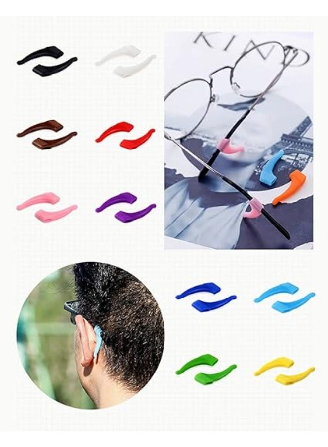طقم مثبتات نظارات سيليكون مانعة للانزلاق (Ear Hook) - 3 أزواج - احمر - Image 2
