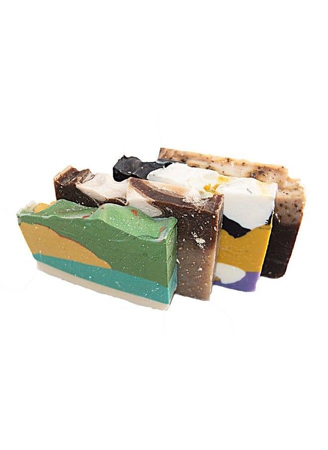 Falls River Soap Company Morning Energy Soap Collection 4(Four) 2Oz Guest Bars Sample Size Soap Natural Handmade Soaps For Fresh Morning Shower. Oatmeal Honey Green Tea White Tea Coffee Soap Falls River Soap Company  - Image 1