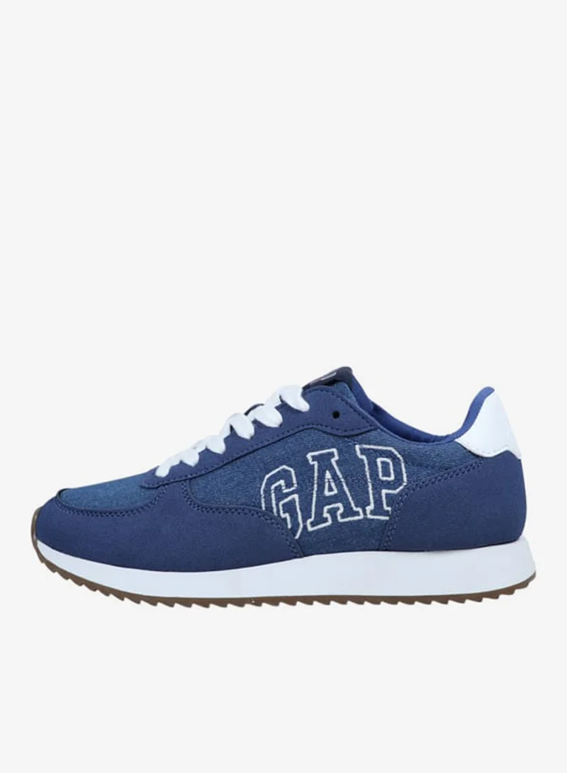 GAP Women's Logo Detail Sneakers with Lace-Up Closure