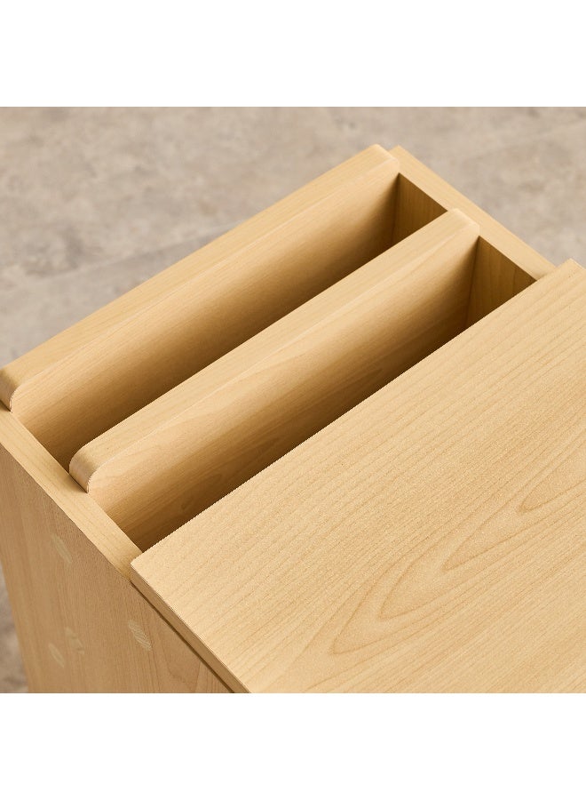 Home Box Compact Night Stand in Natural Wood for Bedroom - Image 5