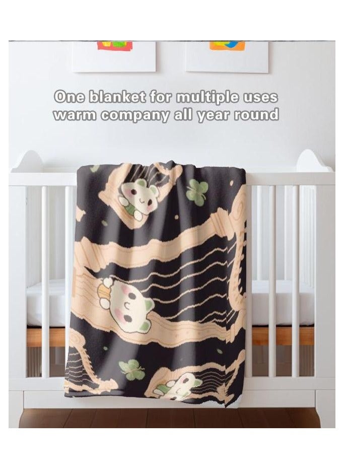 general Flannel thin blanket (warm and comfortable, suitable for sleep, gaming, dust removal and sandproof) 150cm*200cm - 1140 - Image 5