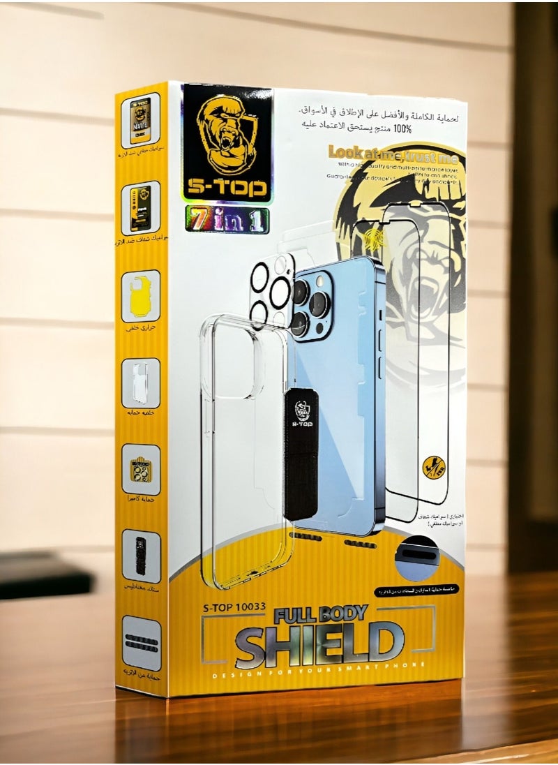 S-TOP 7 in 1 Full Protection Package for Iphone 13 Pro  - Image 1