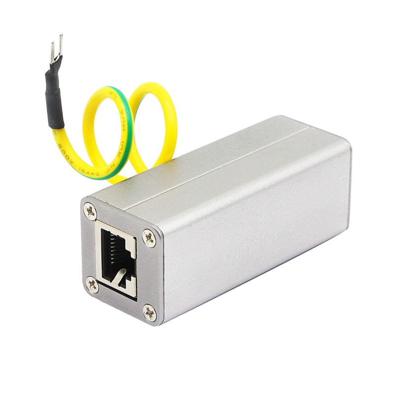 CERRXIAN RJ45 Ethernet Network Surge Protector Outdoor Arrester Protection Device for POE Switch Camera SPD Protection Suppressor - Image 1