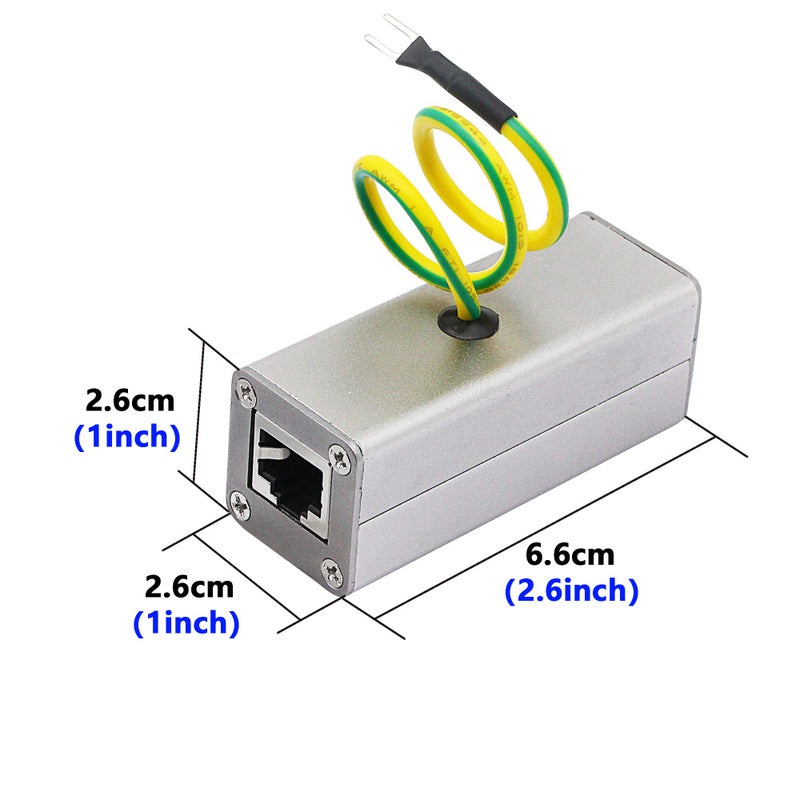 CERRXIAN RJ45 Ethernet Network Surge Protector Outdoor Arrester Protection Device for POE Switch Camera SPD Protection Suppressor - Image 4