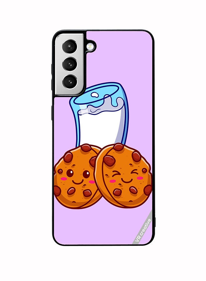 VR CREATIVE Protective Case Cover For Samsung Galaxy S22 5G Milke And Cokis Design Multicolour - Image 1