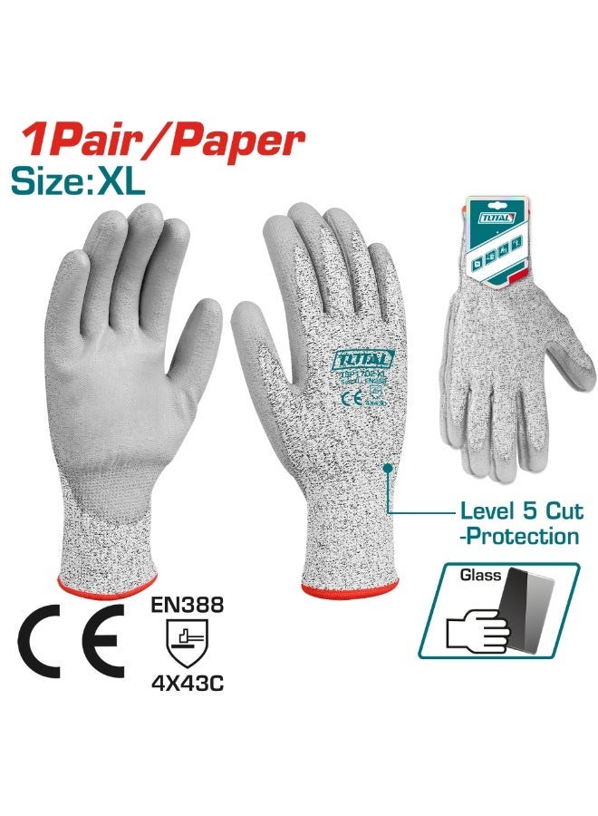 TOTAL Cut-resistant gloves, size XL - Image 1