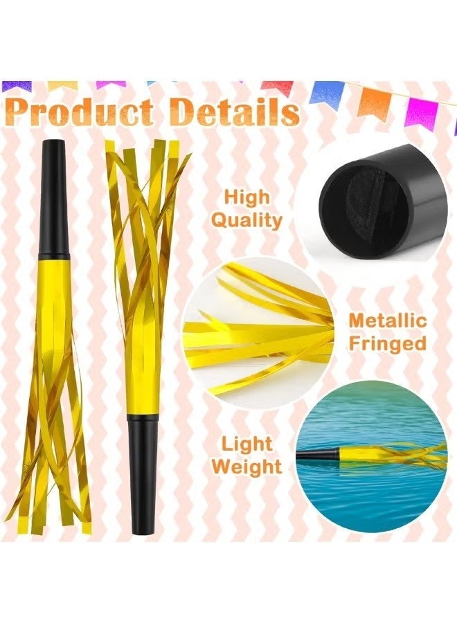 30 PCS Fringe Party Blowers, Party Gold Blowers for Kids, Party Noise Makers Horns, Gold Noisemakers Blow Horns Party Whistles for Graduations, Weddings, Birthdays, Family Gatherings, New Years Events (Gold) - Image 4