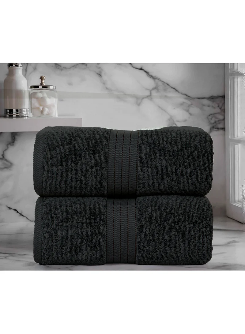 Bliss Casa Bliss Casa Luxurious Jumbo Bath Sheet 90 x 180 cm (2 Pack) - 550 GSM 100% Cotton 20/D Highly Absorbent and Quick Dry Hotel Bath Sheet Set