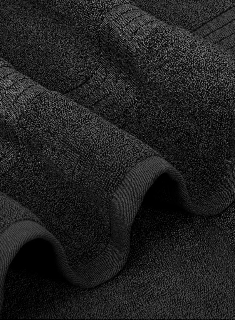 Bliss Casa Bliss Casa Luxurious Jumbo Bath Sheet 90 x 180 cm (2 Pack) - 550 GSM 100% Cotton 20/D Highly Absorbent and Quick Dry Hotel Bath Sheet Set  - Image 5