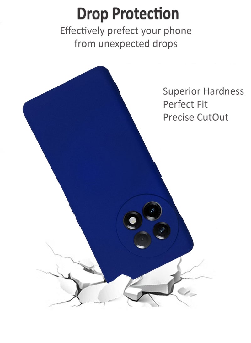 Waldic Silicone Protective Back Case Cover For OnePlus Ace 2 5G - Dark Blue - Image 2
