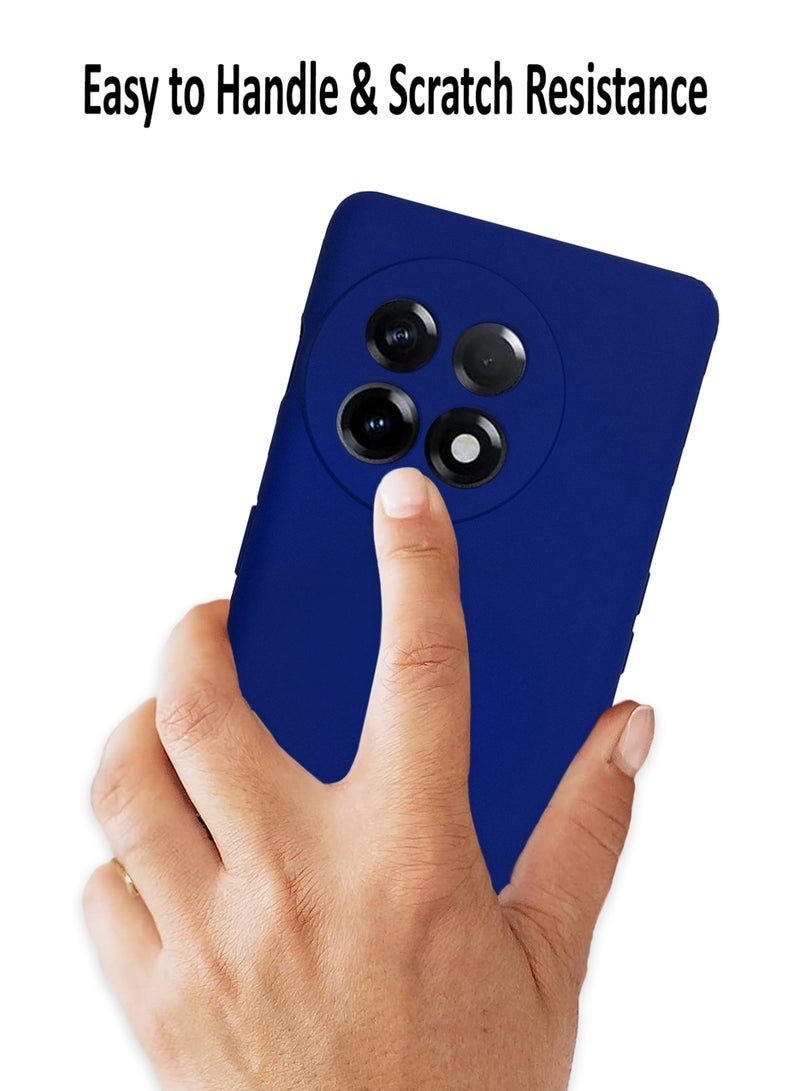 Waldic Silicone Protective Back Case Cover For OnePlus Ace 2 5G - Dark Blue - Image 4
