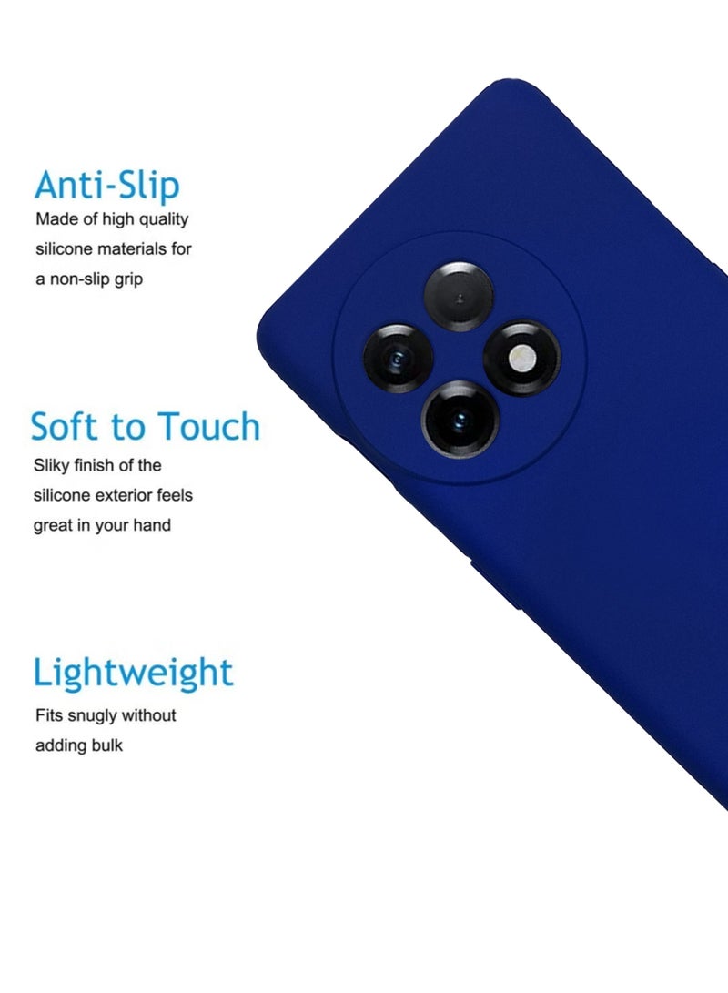 Waldic Silicone Protective Back Case Cover For OnePlus Ace 2 5G - Dark Blue - Image 3