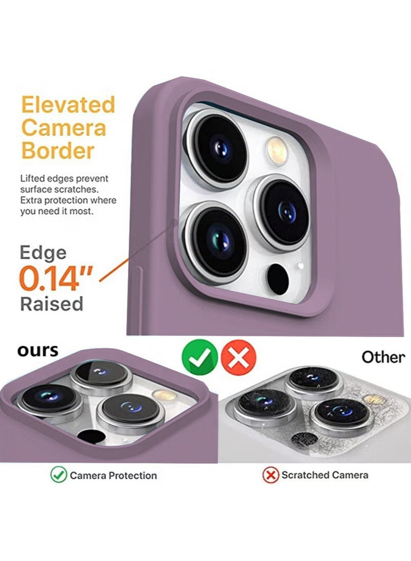 iPhone 15 Pro Mobile Case Cover with Soft Liquid Silicone Protection Anti-Scratch Shockproof Accessories Slim Protective Back Cover with Comfortable Hold Touch Feeling and Anti-fingerprint - Image 2