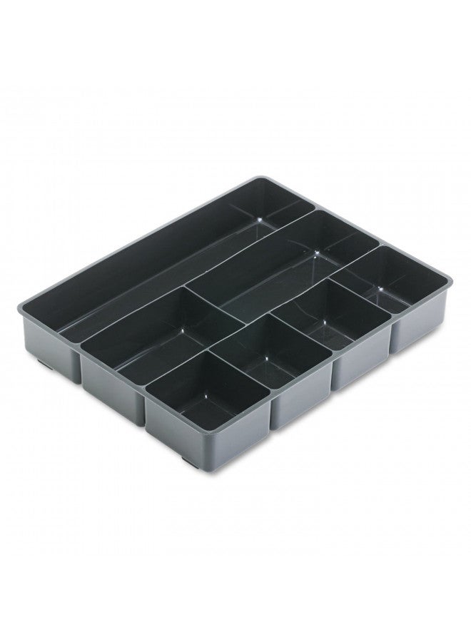 Rubbermaid Extra Deep Desk Drawer Director Tray, Plastic, 11.875 x 15 x 2.5 Inches, Black - Image 1